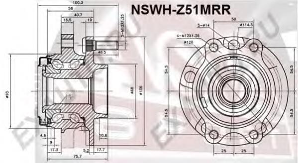 NSWH-Z51MRR Asva cubo dianteiro
