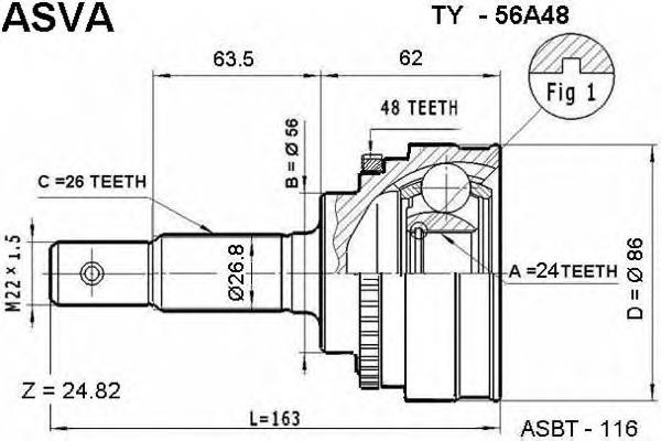 CVJ5544.10 Open Parts junta homocinética externa dianteira