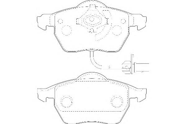 Передние тормозные колодки WBP20676A Wagner