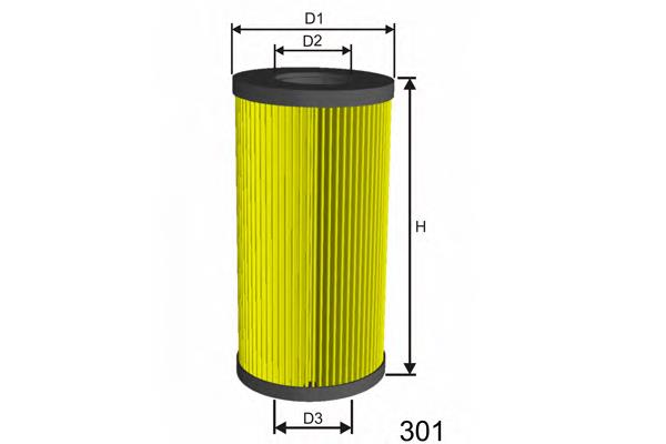 LM563 Misfat filtro de óleo