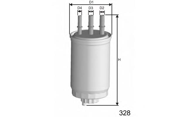 M445 Misfat filtro de combustível