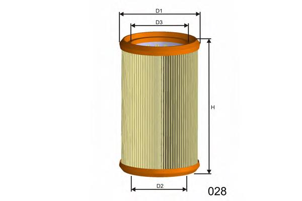 R257 Misfat filtro de ar