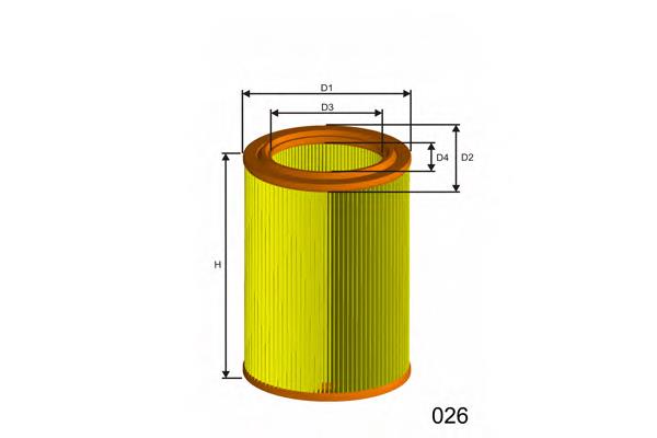 R258 Misfat filtro de ar