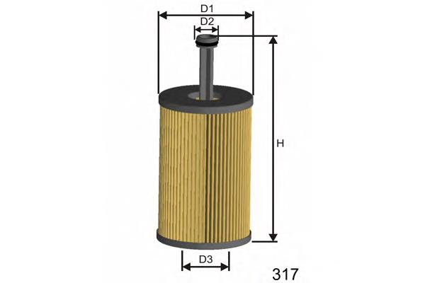 LM559 Misfat filtro de óleo