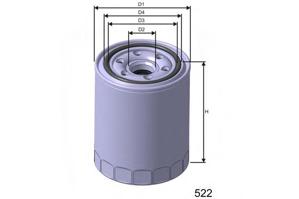 Z131A Misfat filtro de óleo