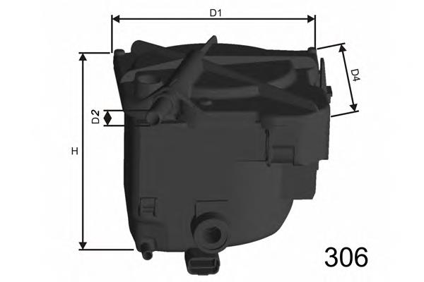 F110 Misfat filtro de combustível
