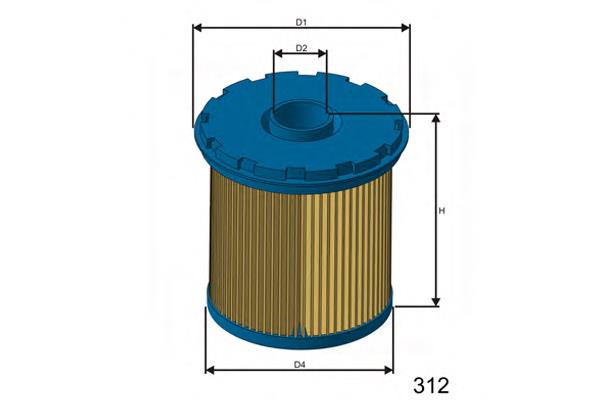 F117 Misfat filtro de combustível