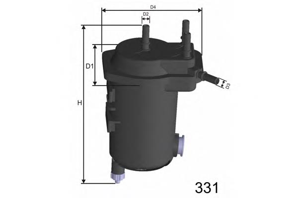 F113A Misfat filtro de combustível