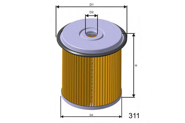 F676 Misfat filtro de combustível