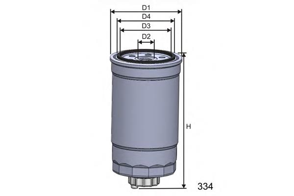 M351A Misfat filtro de combustível
