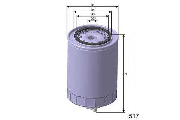 M350 Misfat filtro de combustível