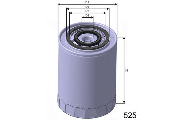 Z303 Misfat filtro de óleo