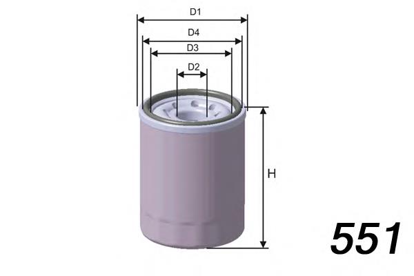 Z651 Misfat filtro de óleo