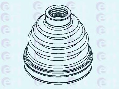 500440 ERT bota de proteção interna de junta homocinética do semieixo dianteiro