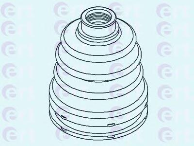 500430 ERT bota de proteção interna de junta homocinética do semieixo dianteiro