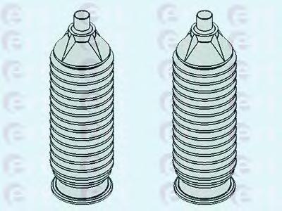 102017 ERT bota de proteção do mecanismo de direção (de cremalheira)