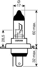 64185 Osram lâmpada halógena