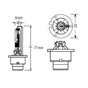 66250 Osram lâmpada de xénon