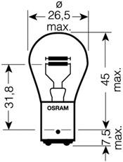 7528-02B Osram lâmpada
