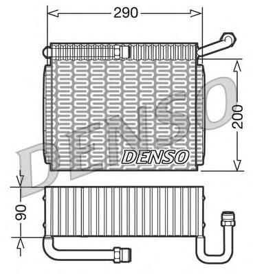 Vaporizador de aparelho de ar condicionado para Alfa Romeo 166 (936)