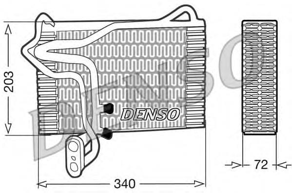 Vaporizador de aparelho de ar condicionado DEV02002 Denso