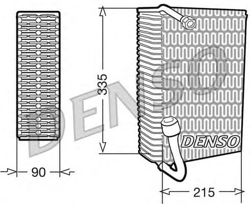 DEV02005 Denso vaporizador de aparelho de ar condicionado