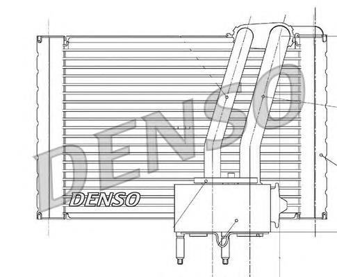 Купить DEV07005 Denso Радиатор кондиционера салонный, испаритель