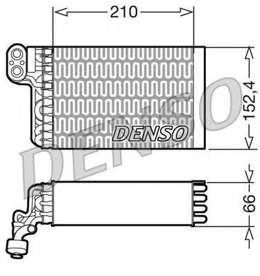 Радиатор испарителя кондиционера Denso DEV09015 цена, от 250.09 USD