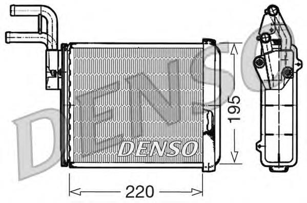 DRR09032 Denso radiador de forno (de aquecedor)