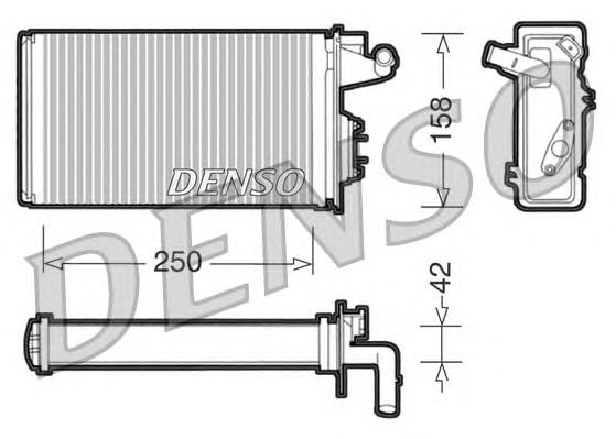 DRR09010 Denso radiador de forno (de aquecedor)