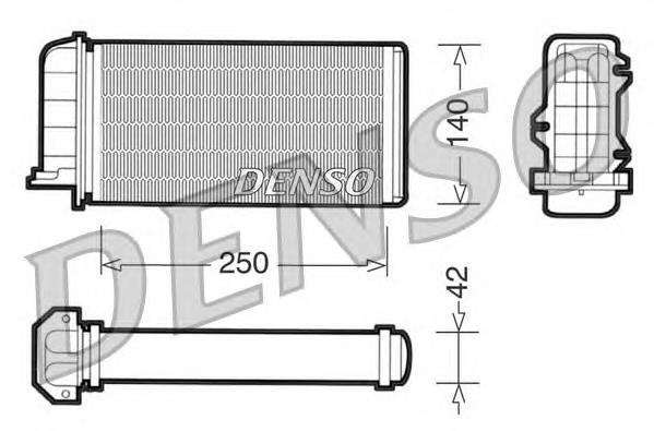 DRR09002 Denso radiador de forno (de aquecedor)
