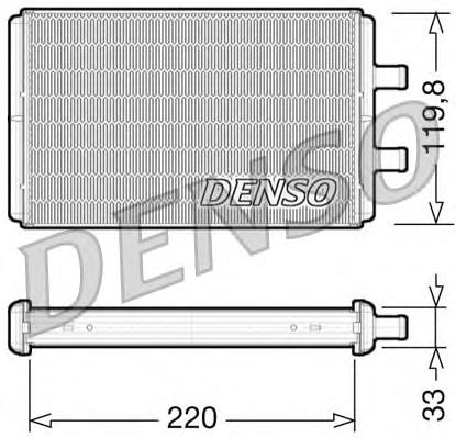 DRR12007 Denso radiador de forno (de aquecedor)