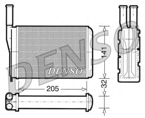 DRR23010 Denso radiador de forno (de aquecedor)