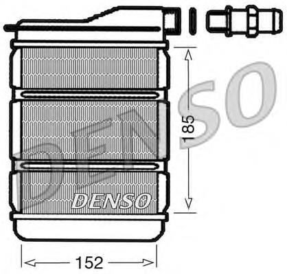 DRR23011 Denso radiador de forno (de aquecedor)