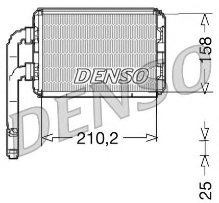 DRR23016 Denso radiador de forno (de aquecedor)