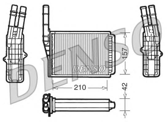 DRR23013 Denso radiador de forno (de aquecedor)