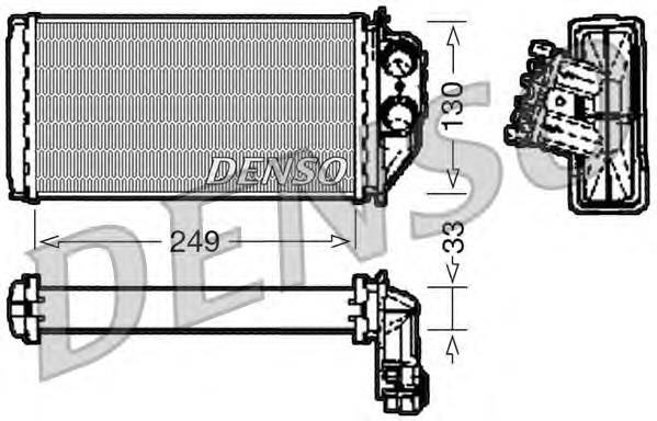 Radiador de forno (de aquecedor) DRR21002 Denso