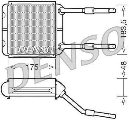 DRR200-01 Denso radiador de forno (de aquecedor)