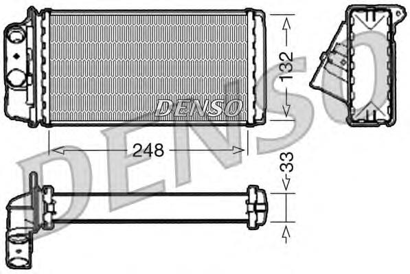 DRR09050 Denso radiador de forno (de aquecedor)