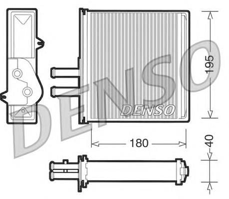 DRR09060 Denso radiador de forno (de aquecedor)