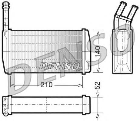 DRR10011 Denso radiador de forno (de aquecedor)