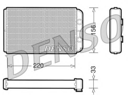 DRR09090 Denso radiador de forno (de aquecedor)