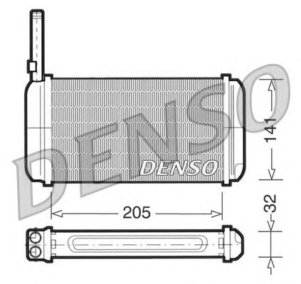 Radiador de forno (de aquecedor) DRR10002 Denso