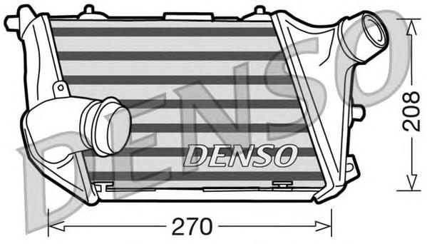 Radiador de intercooler DIT02015 Denso
