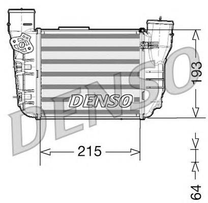 Radiador de intercooler DIT02020 Denso