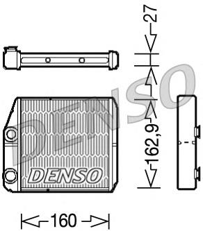 Radiador traseiro de forno (de aquecedor) 77364283 Fiat/Alfa/Lancia