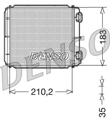 DRR23018 Denso radiador de forno (de aquecedor)