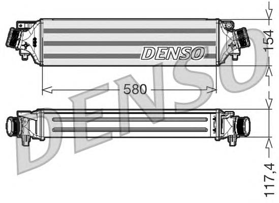 Radiador de intercooler DIT01002 Denso