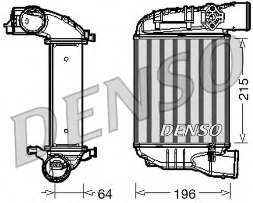 Radiador de intercooler DIT02003 Denso