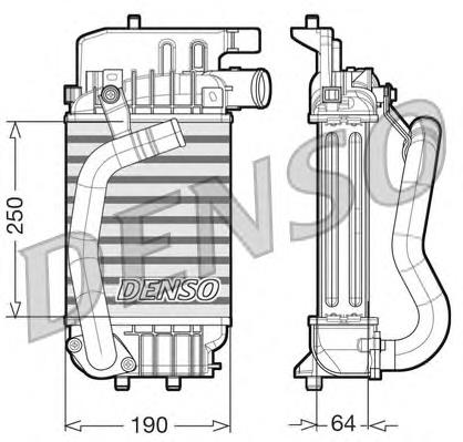 DIT50004 Denso radiador de intercooler